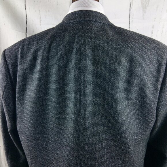 Joseph & Feiss 45R Lambswool 2 Button Gray Multicolor Textured Blazer Sport Coat - Picture 7 of 12